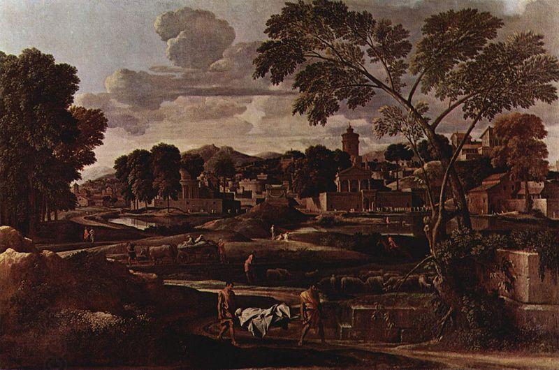 Nicolas Poussin Landschaft mit dem Begrabnis des Phokos China oil painting art